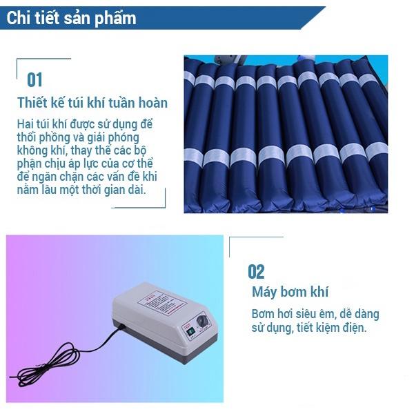 Đệm Hơi Chống Loét Cao Cấp Hm-n53,nệm Có Chỗ Để Bô,khí Luân Chuyển Liên Tục Giúp Đệm Luôn Mát