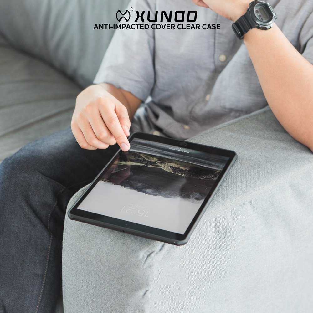 Ốp lưng XUNDD cao cấp viền máy nhựa dẻo dầy chống sốc airbag 4 góc, mặt lưng trong suốt bảo vệ iPad Pro 12.9 inch 2020