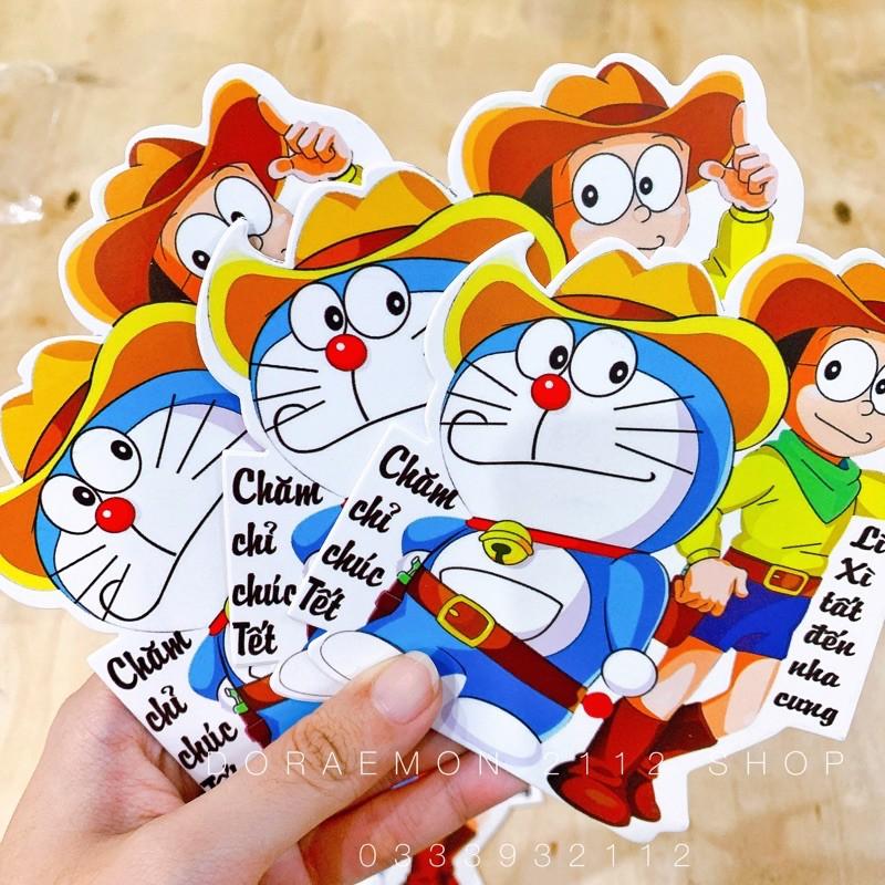 Bộ 5 Bao lì xì Doraemon cao cấp