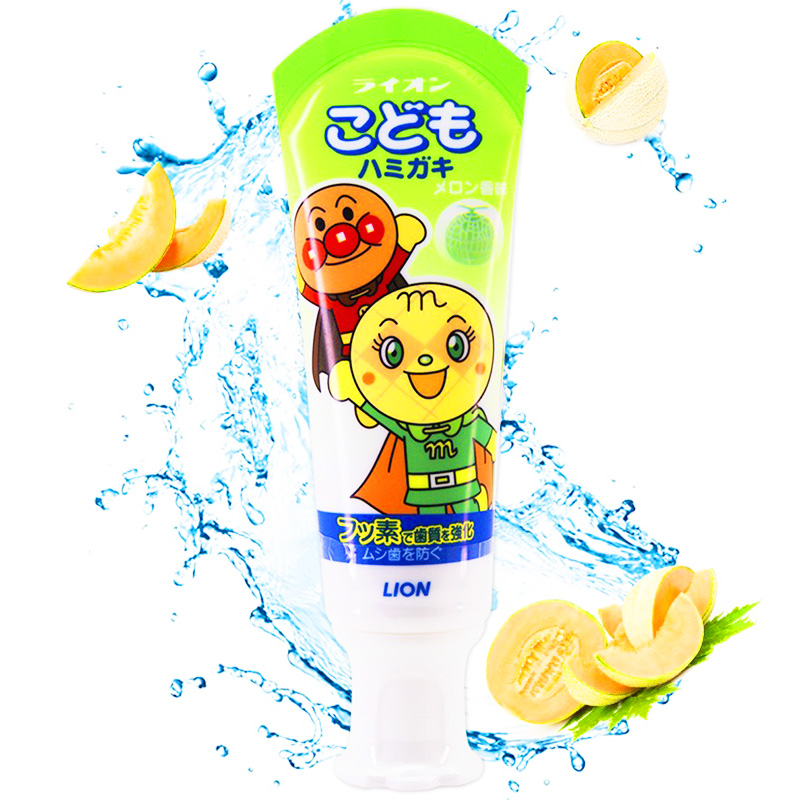 Kem đánh răng trẻ em, Kem đánh răng cho bé nuốt được Lion nội địa Nhật Bản hương vị ngọt cho bé – SI017