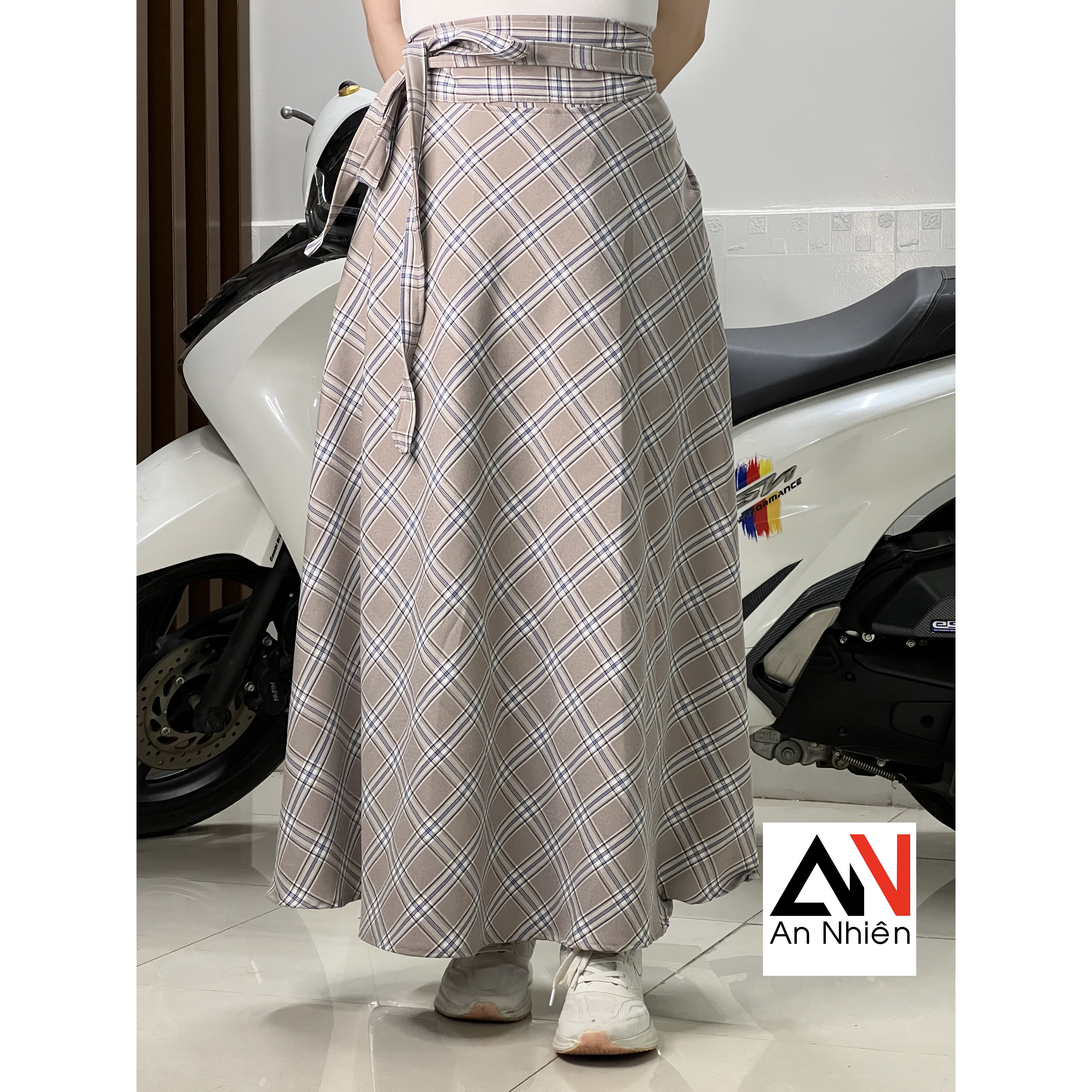 Chân váy chống nắng cột dây freesize-được chọn mẫu