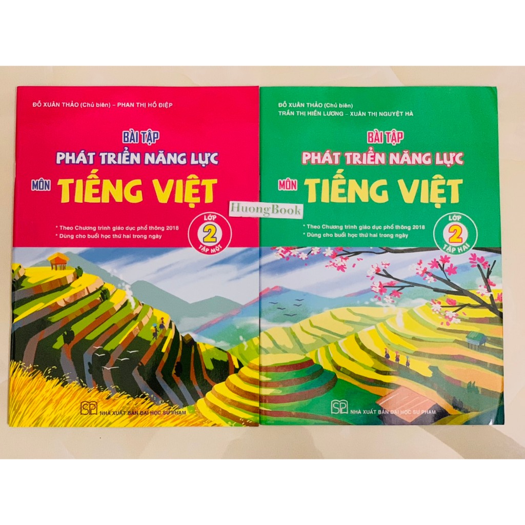 Sách - Combo Bài tập phát triển năng lực học sinh môn tiếng việt lớp 2 tập 1+2