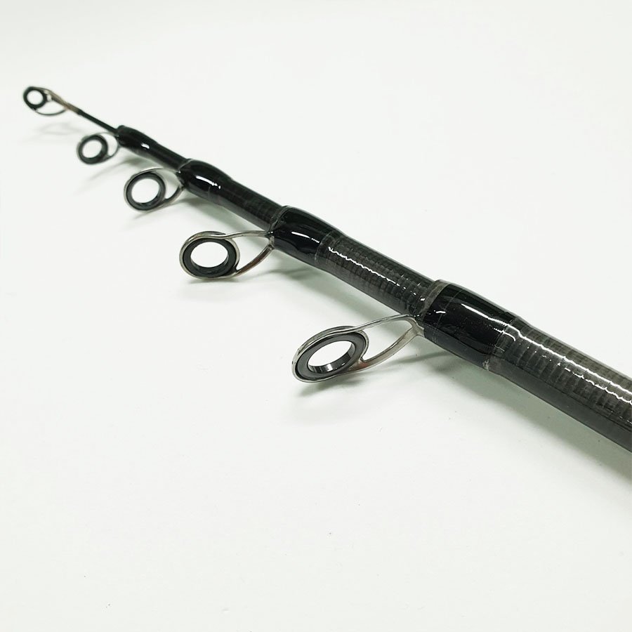 Bộ cần câu lure máy Đứng JD rút gọn 60cm làm từ carbon kèm máy Deukio AC3000 và hộp mồi lure BCM14