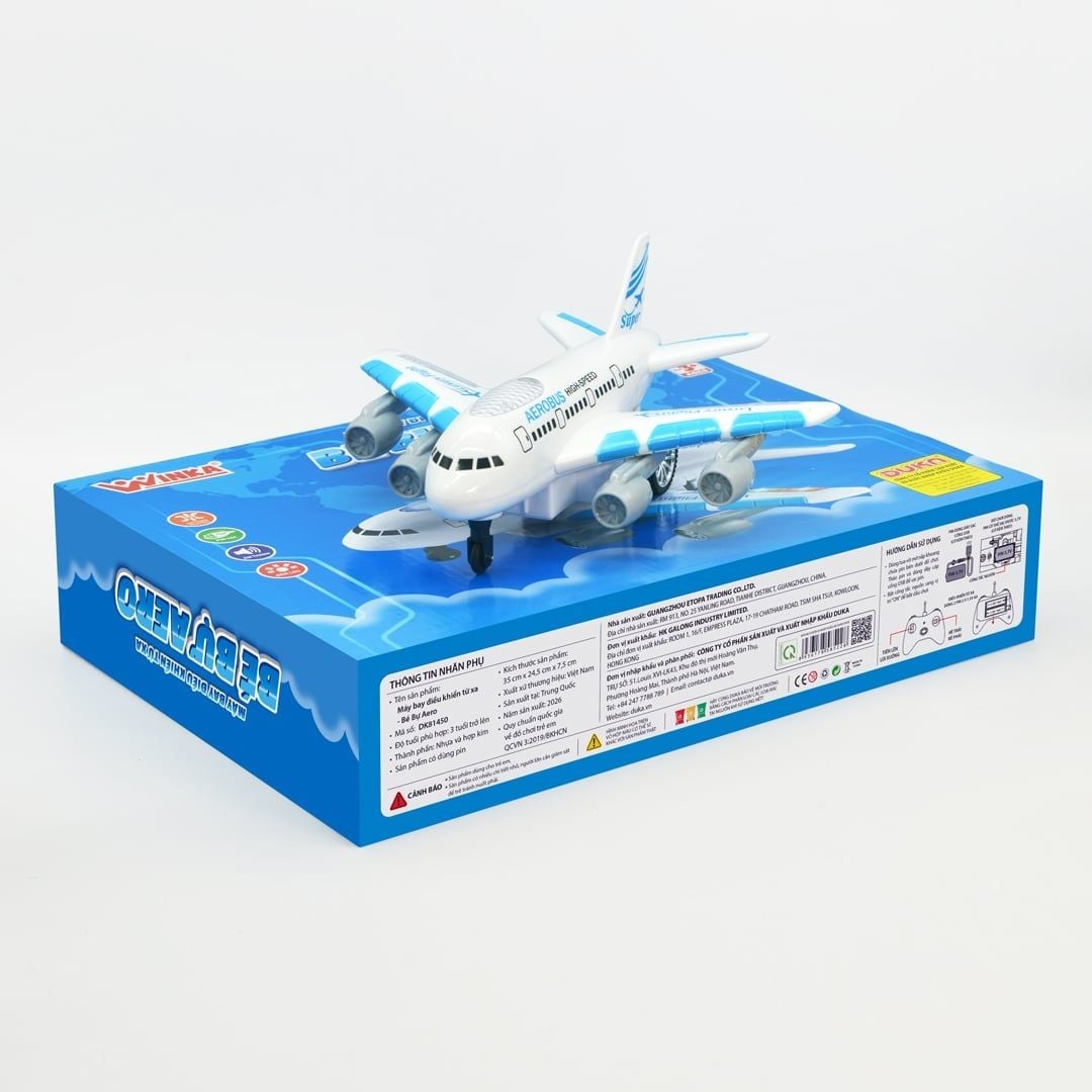 Đồ Chơi Duka: Máy bay điều khiển từ xa - Bé bự Aero, DK81450