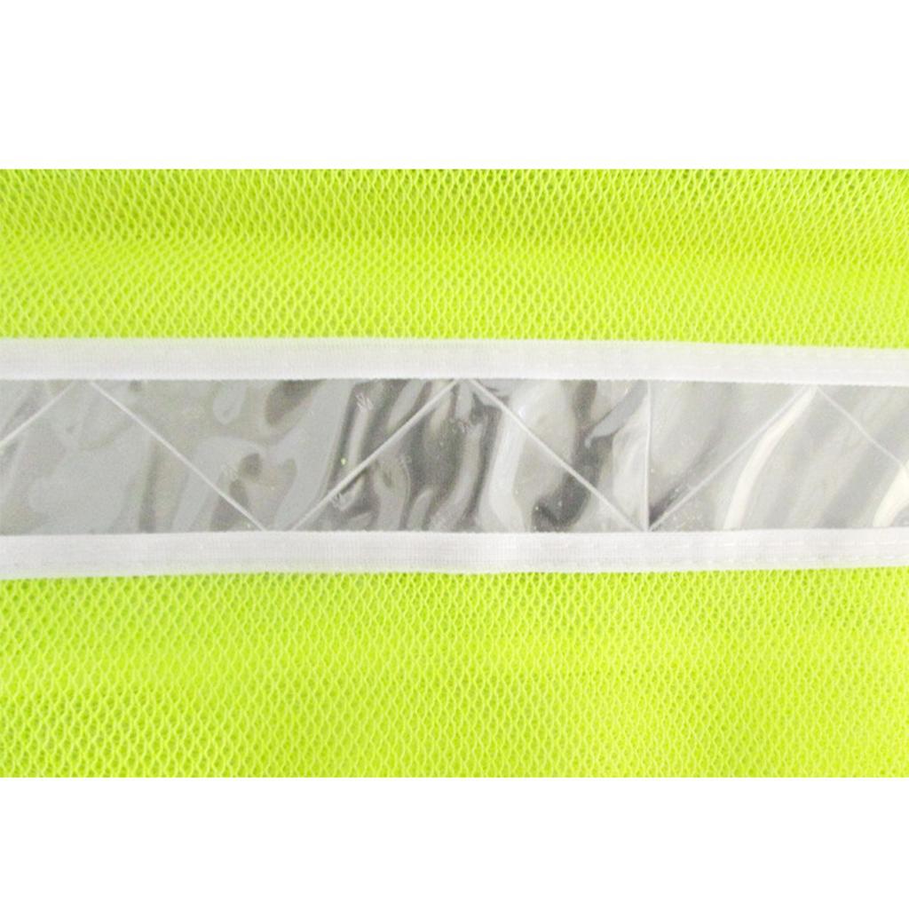 21-Inch Adjustable Safety Vest Reflective Jacket Security Waistcoat Vest Bands