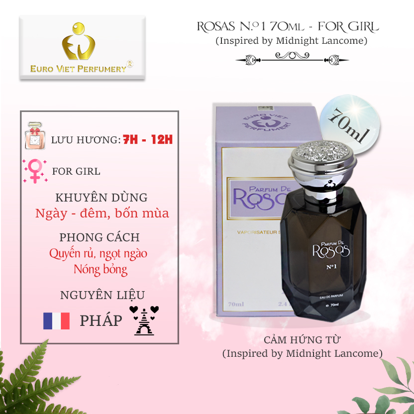 Nước hoa PERFUM DE ROSAS No.1 ( Bí ẩn)