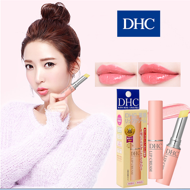 Son dưỡng môi mềm mọng DHC Lip Cream Nhật dưỡng môi khô, làm mặt nạ ngủ cho môi và son lót - OZ Slim Store