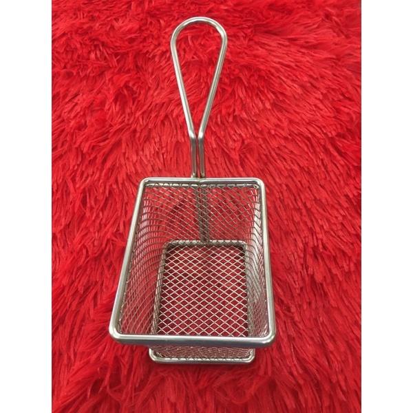 Rổ inox vuông lỗ lớn
