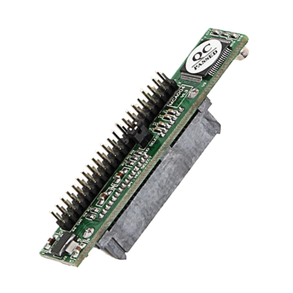 2Pieces SATA to 44Pin 2.5'' IDE Male HDD Adapter Plug Converter Female 7+15 Pin SATA