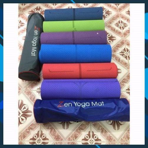 Thảm định tuyến 8mm Zen yoga Mat tặng túi đựng và dây buộc | KHỞI NGUYÊN SPORT
