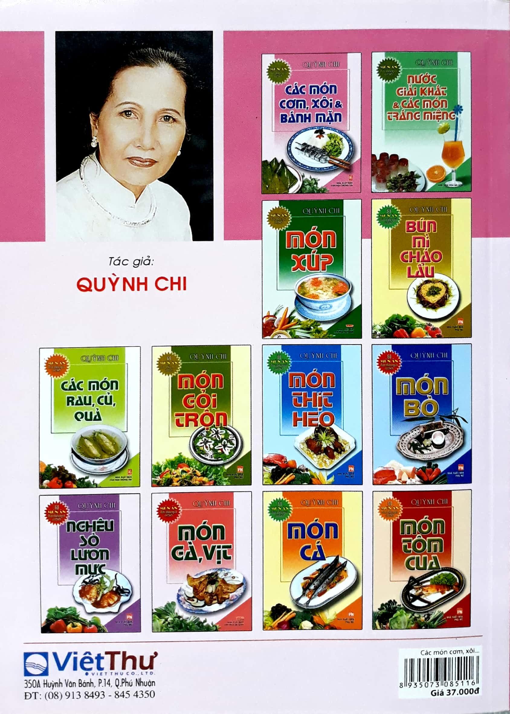 Sách Các Món Cơm, Xôi Và Bánh Mặn