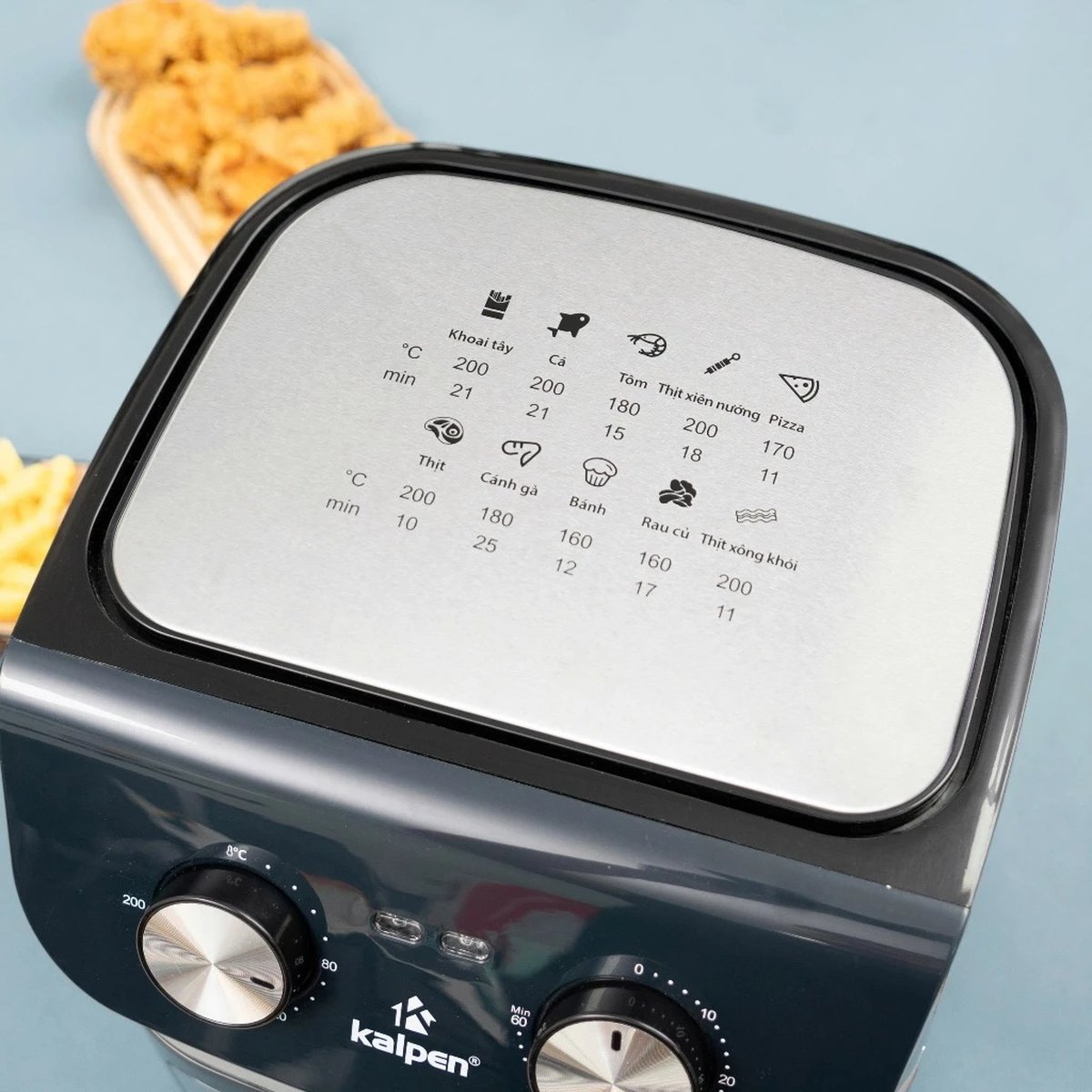 Nồi chiên không dầu Kalpen F2 dung tích 12L, công suất 2000W chuẩn Đức - Hàng chính hãng