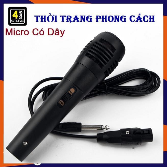 Micro Hát Karaoke Có Dây Giá Rẻ Dụng Cho Tất Cả Các Loa Như P88, P89, 996, 669, 802 - Micro Có Dây