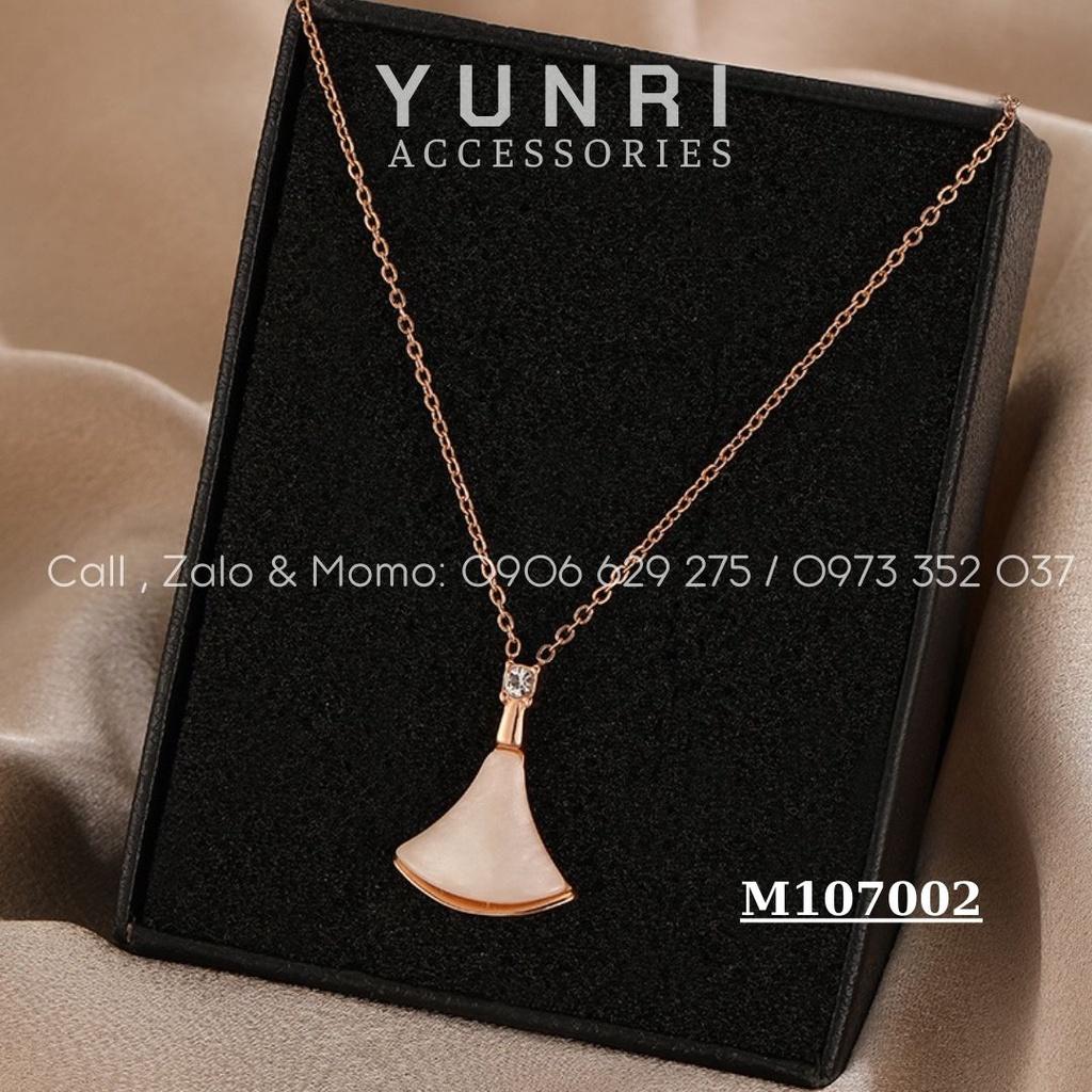 Dây chuyền nữ mảnh ngọc tam giác thiết kế thanh lịch sang trọng YUNRI ACCESSORIES M107002