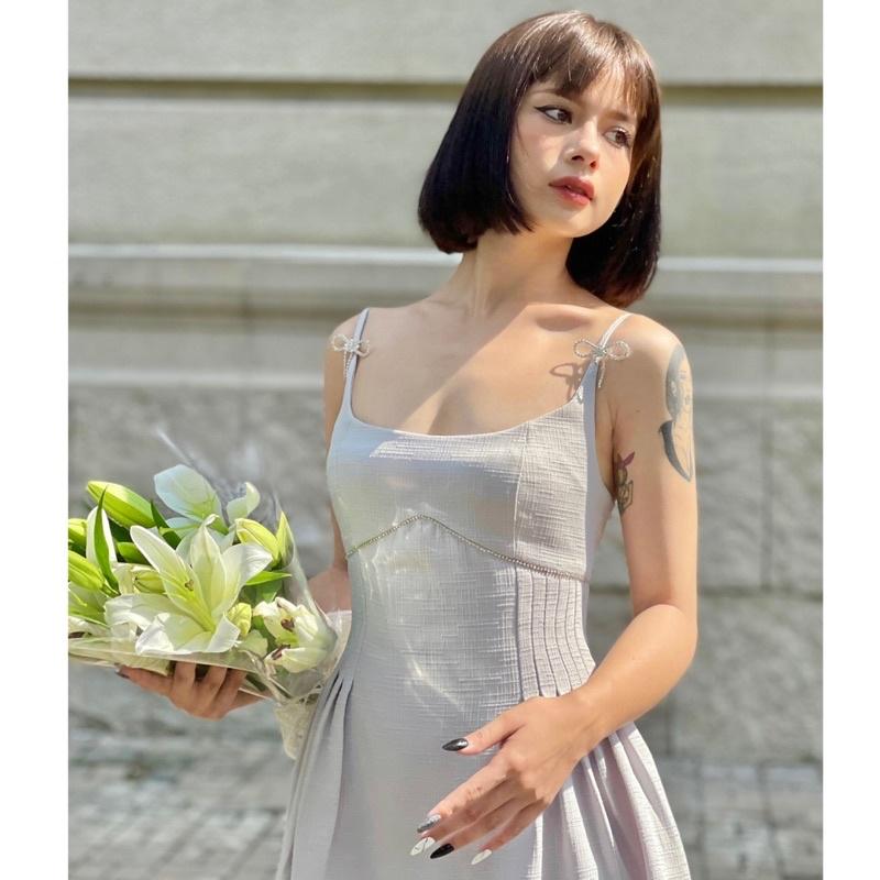 MOLLY DRESS đầm dây nơ đá
