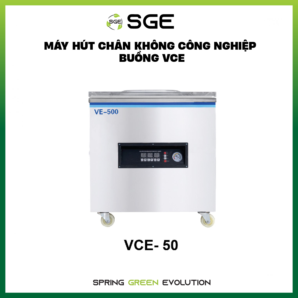 Máy Hút Chân Không Công Nghiệp Dạng Buồng VCE. Giá Siêu Tốt, Hút Siêu Khoẻ, Mọi Thực Phẩm, Dùng Liên Tục 24/7. Được Tặng Kèm 1 Chai Dầu Máy, Túi Hút Chân Không, Đường Hàn Dự Phòng Và Tua Vít Sửa Máy. Hàng Nhập Khẩu Chính Hãng Thái Lan