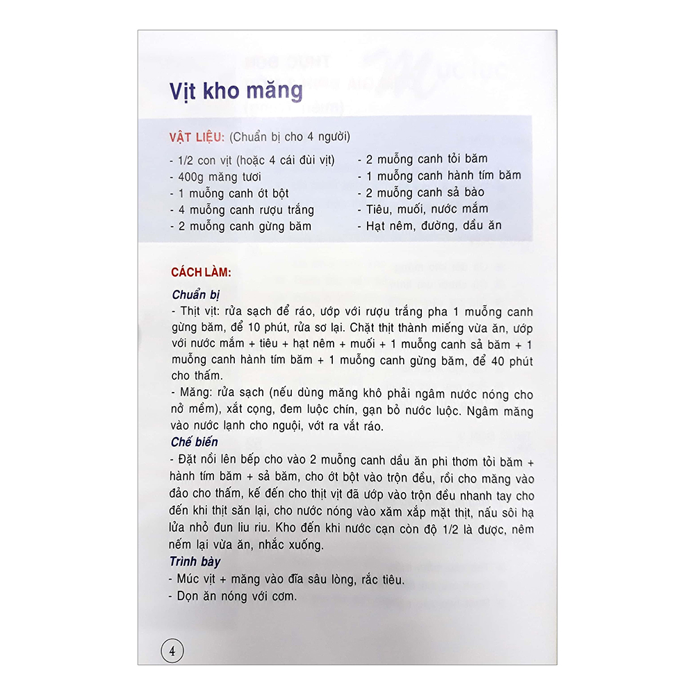 Thực Đơn Cơm Gia Đình 3 Món Miền Trung