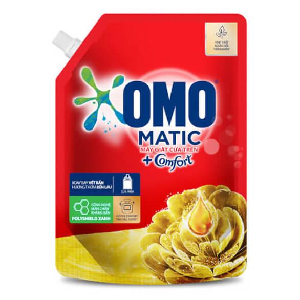 Nước giặt Omo matic cửa trên comfort tinh dầu thơm túi 2kg-3494798