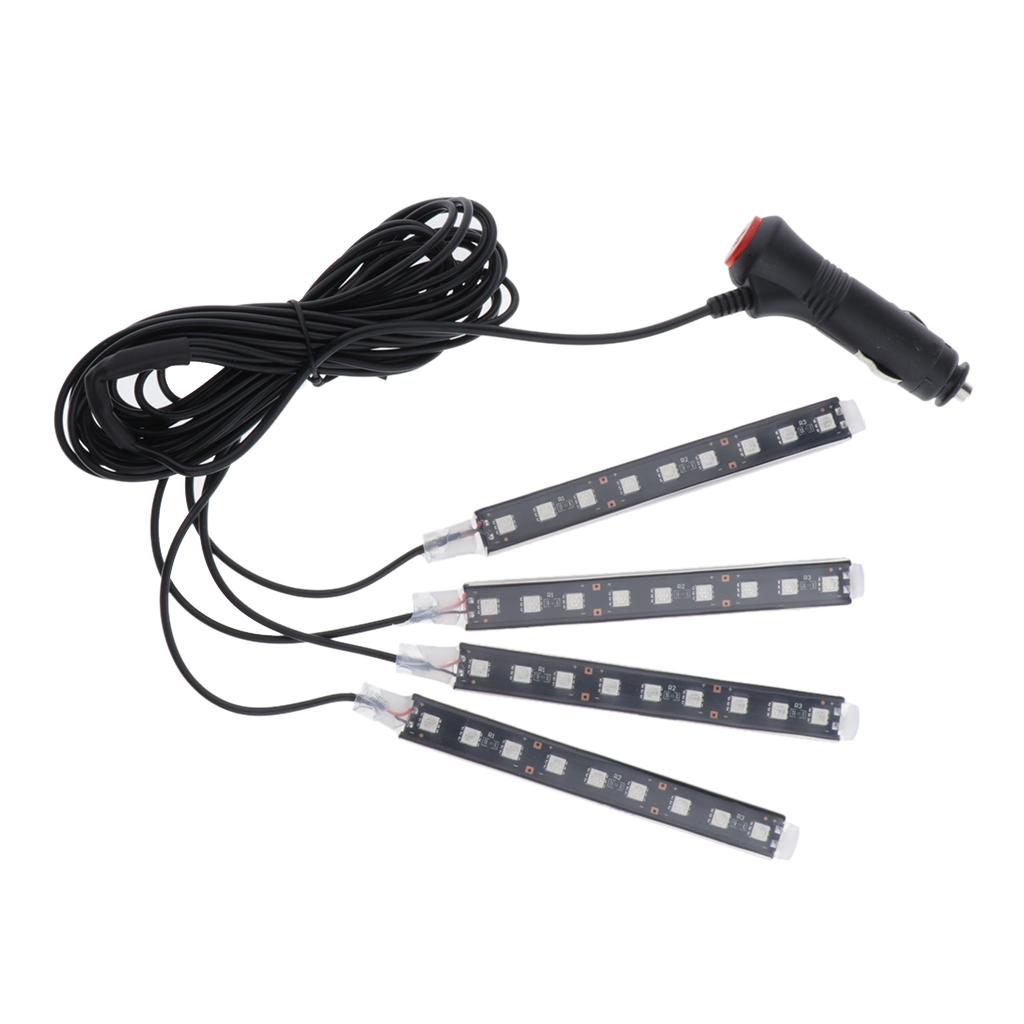 LED Car Strip Light Decorative Lamps Interior Wireless Bluetooth APP Control