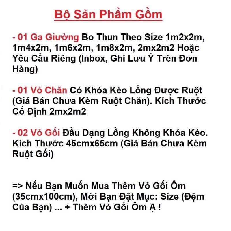 Bộ chăn ga gối cotton fly Hàn Quốc họa tiết gấu ox