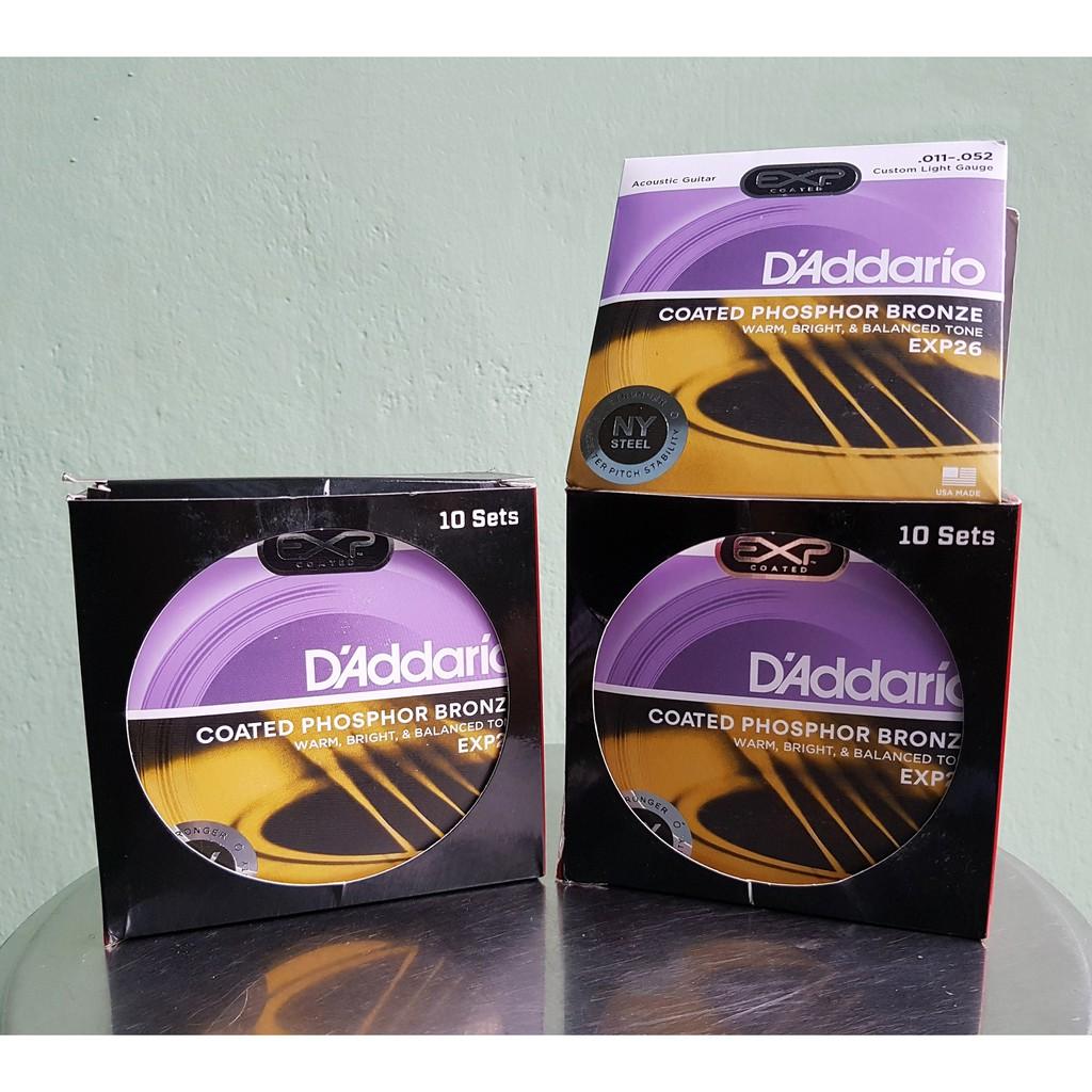 Dây đàn Guitar Acoustic DAddario EXP26 | size 11 | CÓ BÁN SỈ