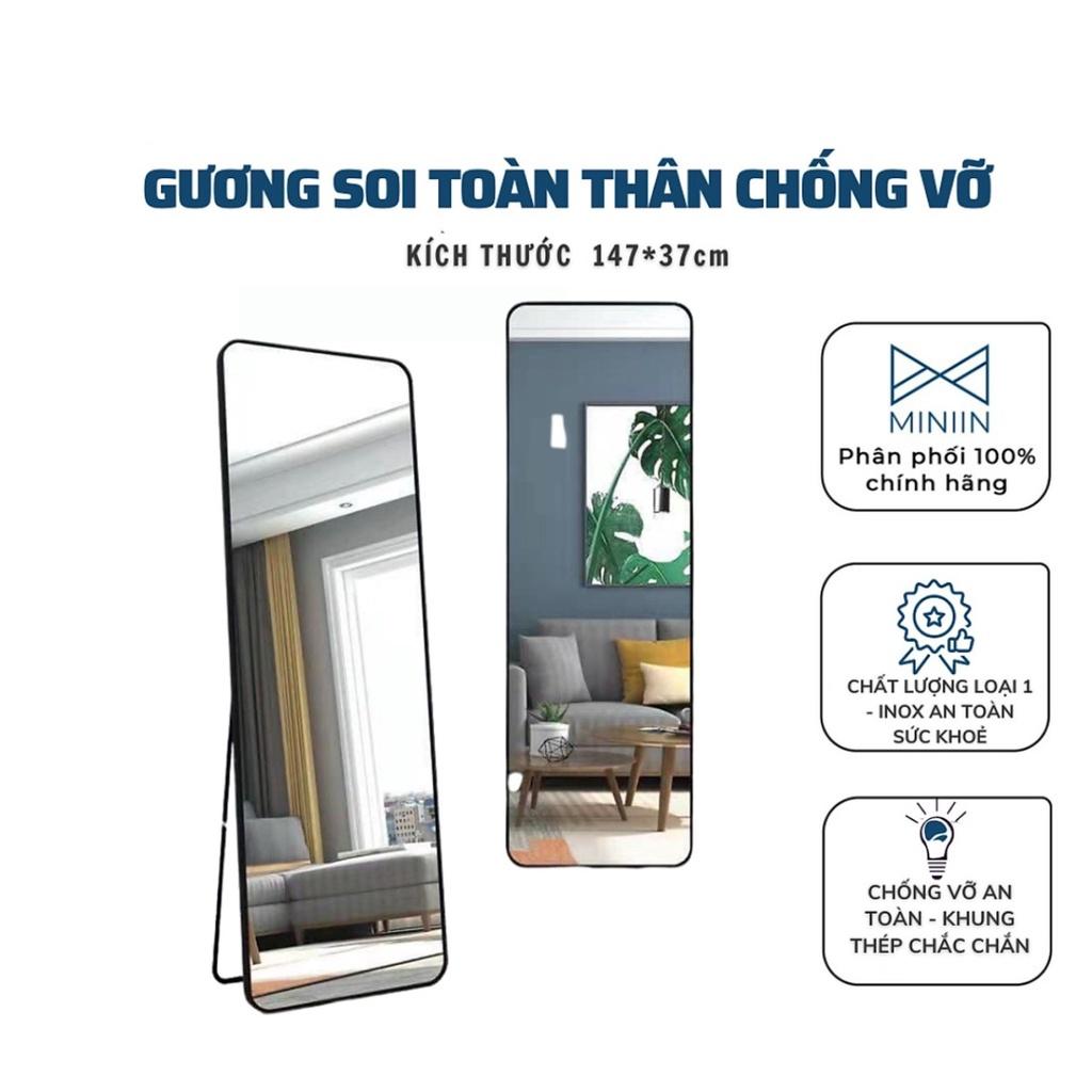 Gương di động toàn thân cao cấp viền thép siêu nét giá tận xưởng, khổ 40x150cm