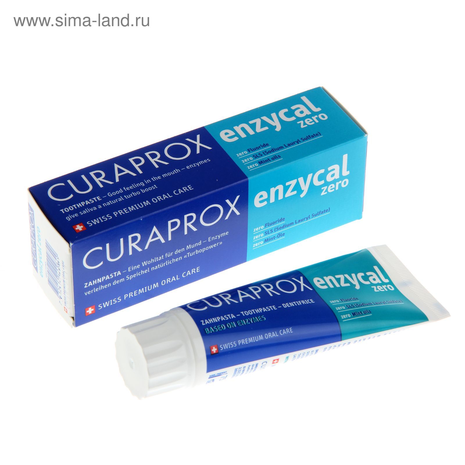 Kem đánh răng không có Flour Curaprox Enzycal Zero 75ml