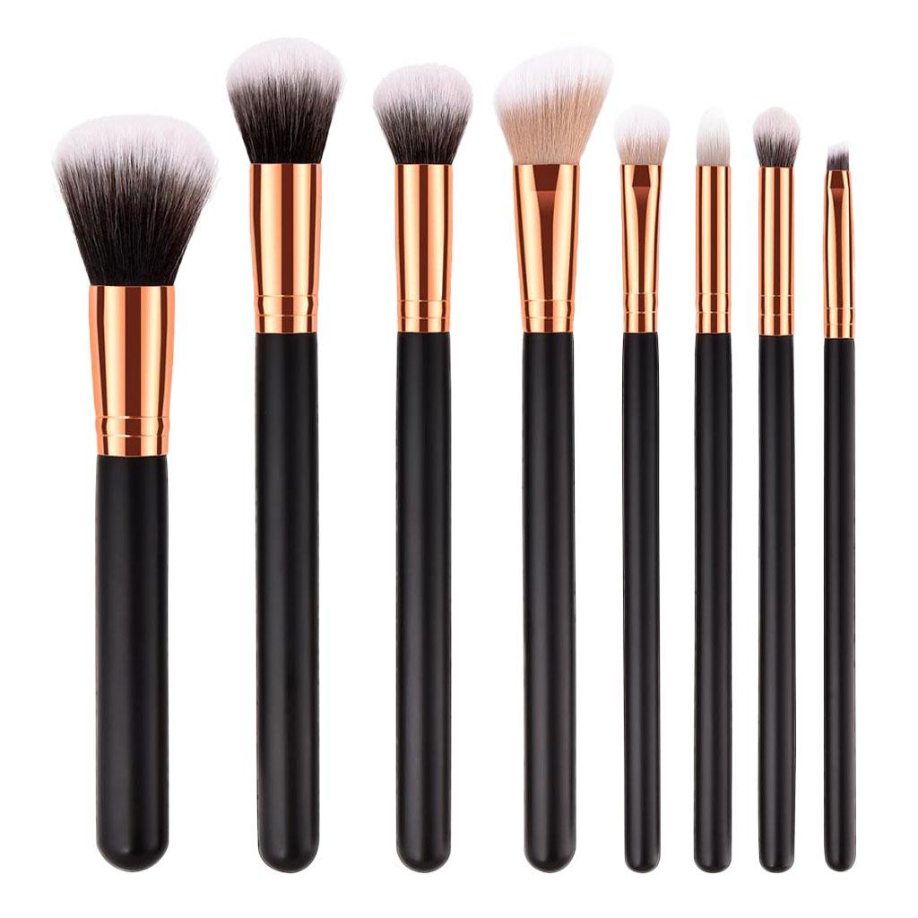 Soft Makeup Brushes Set Powder Foundation Eyeshadow Brow Lip Brush Tool 8PCS