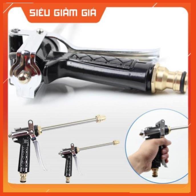Bộ dây vòi xịt nước rửa xe, tưới cây . tăng áp 3 lần, loại 20m 206318 đầu đồng,cút đồng+ tặng mở chai