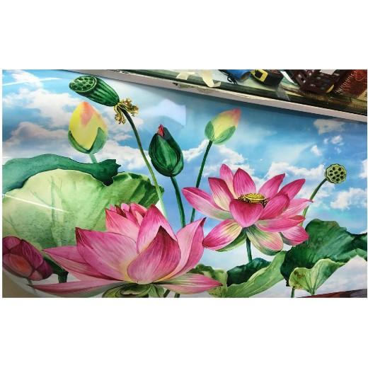 Tranh dán Decal hoa sen thanh tĩnh cao cấp