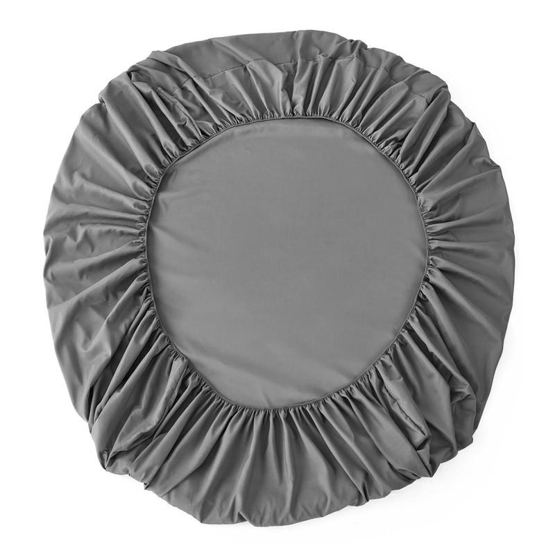 Mềm Mại Được Trang Bị Tấm Đồng Màu Bọc Nệm Thun Bám Bẩn Và Chống Mài Mòn Ga Giường Bắc Âu Drap Giường Bao Da Màu Xám