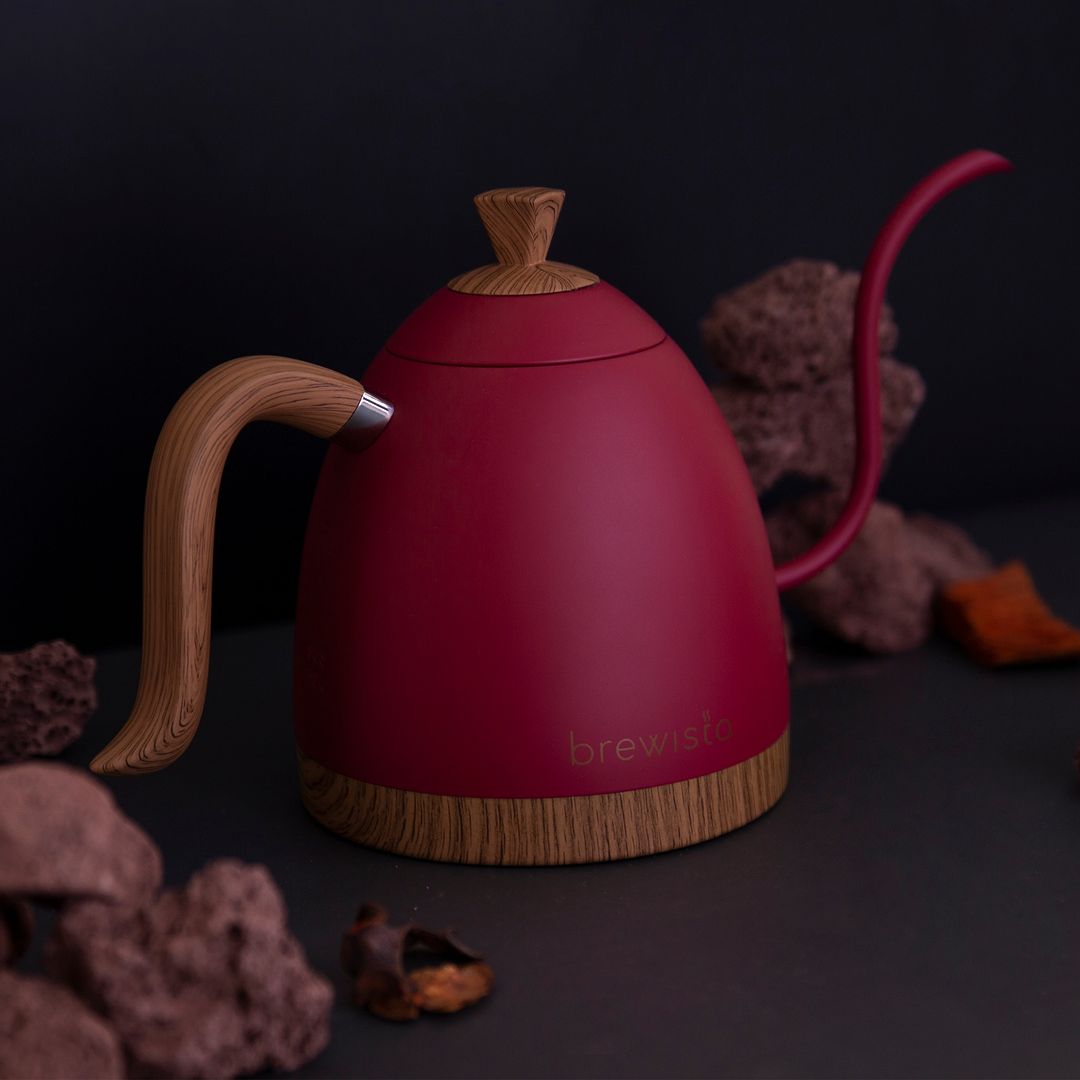 Ấm đun cảm ứng chuyên dụng rót cà phê Kettle 600ml - Đỏ