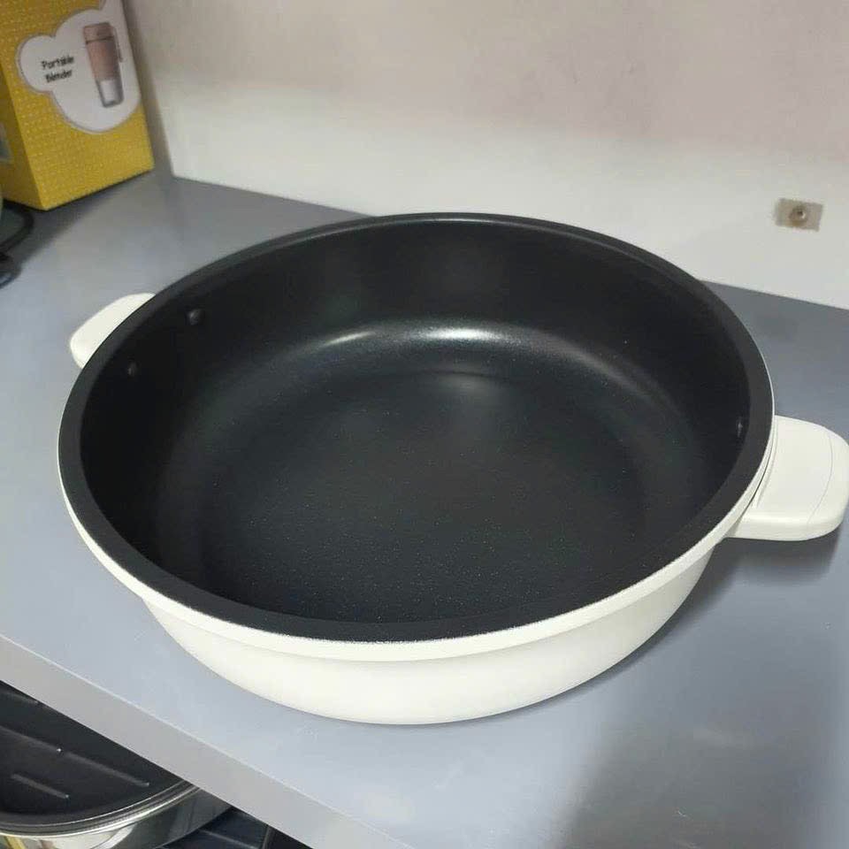 [Hàng chính hãng] Nồi lẩu Bear NĐ C40W2 - 3 khay in 1, dung tích 4L, chống dính tốt, kèm khay hấp
