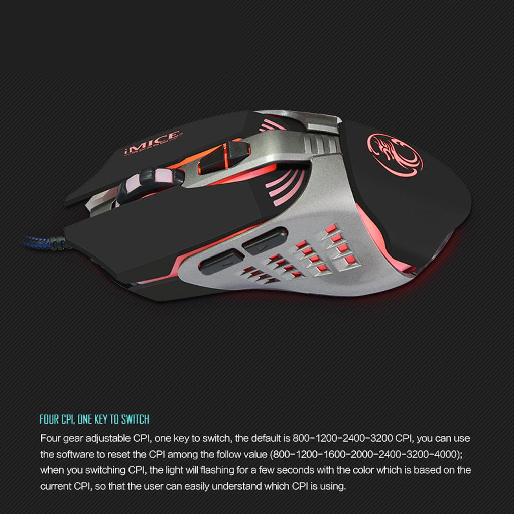 USB Wired Professional Gaming Mouse Mechanical Programming Game Mice Black