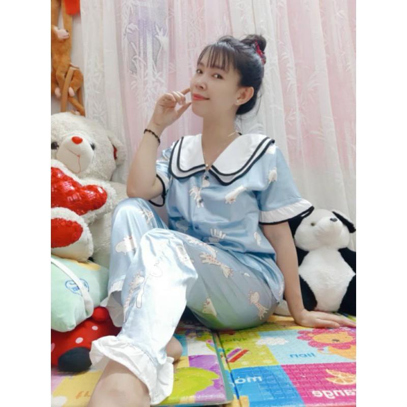 Bộ Tiểu Thư Satin đẹp mê li,hàng chuẩn shop