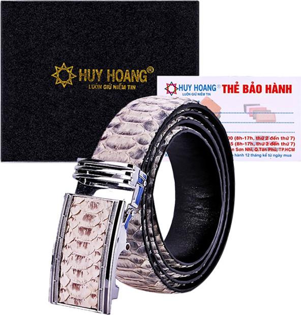 Thắt Lưng Nam Da Trăn VIP Huy Hoàng HT4321 - Da Nguyên Thủy