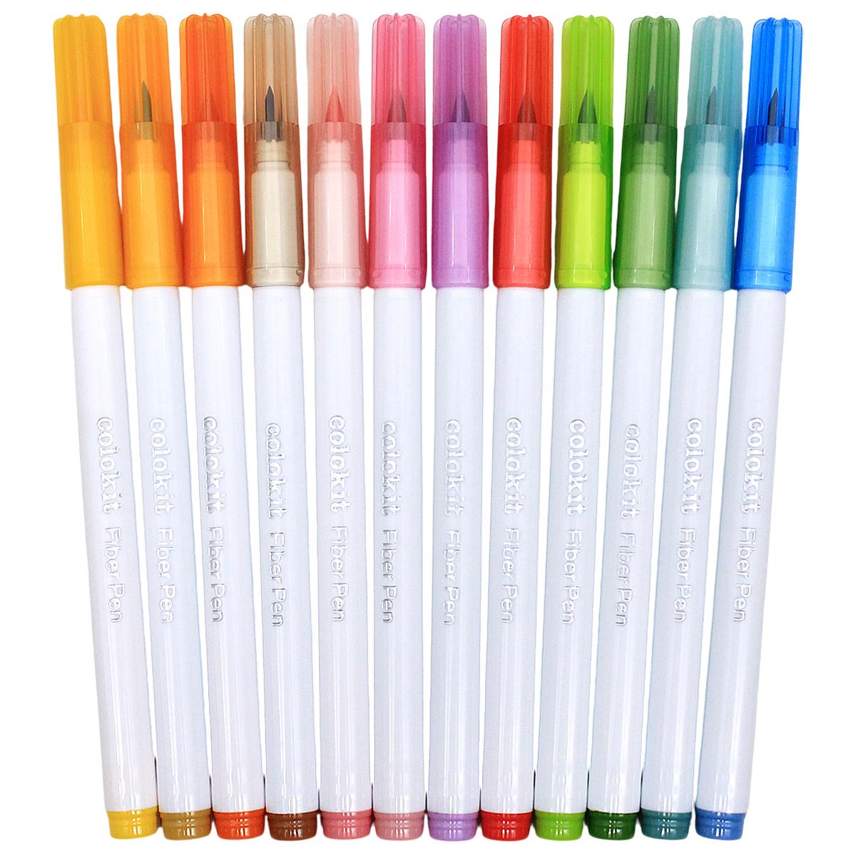 Vỉ 12 Bút Lông Màu Đầu Brush - Hygee - Colokit FP-C019