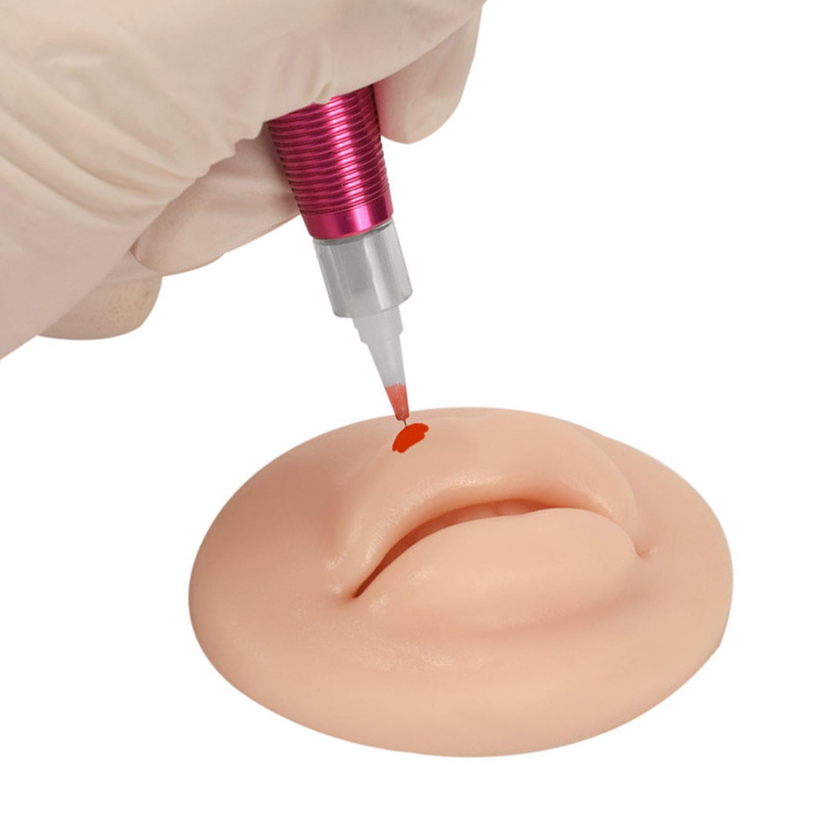 3D Silicone Lip Practice Skin Durable Waterproof for Training Accessories