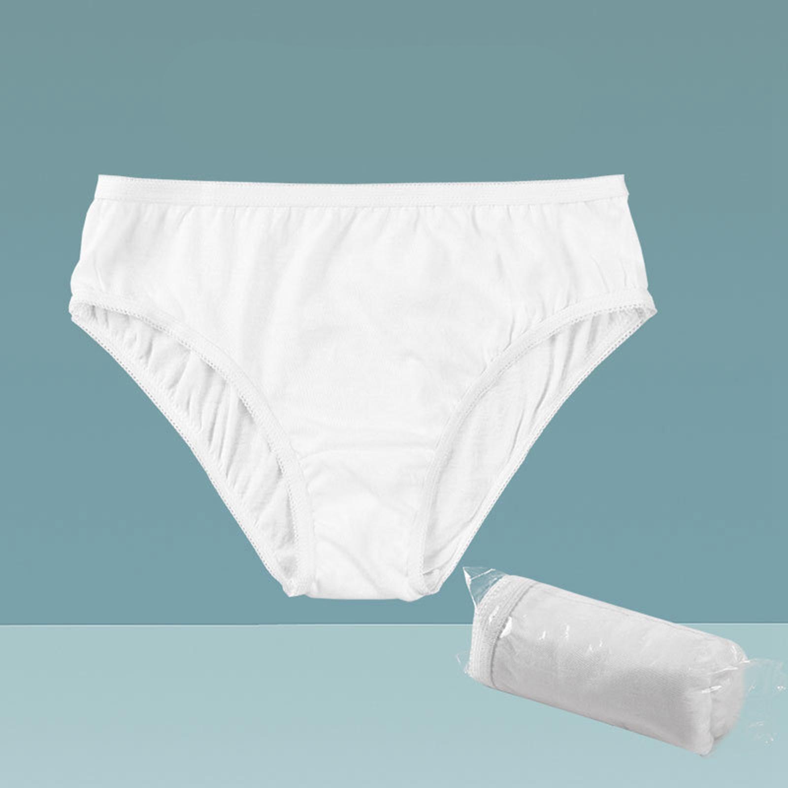 5 Pieces Women Disposable Underwear Panties Soft Breathable for Spa