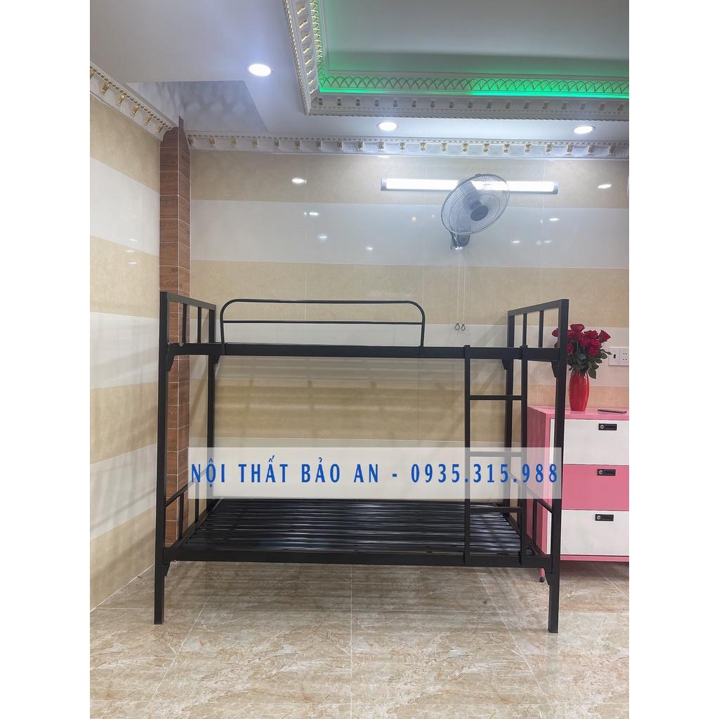 Giường ngủ sắt 2 tầng sinh viên cao cấp  Bảo An 1m2x2m