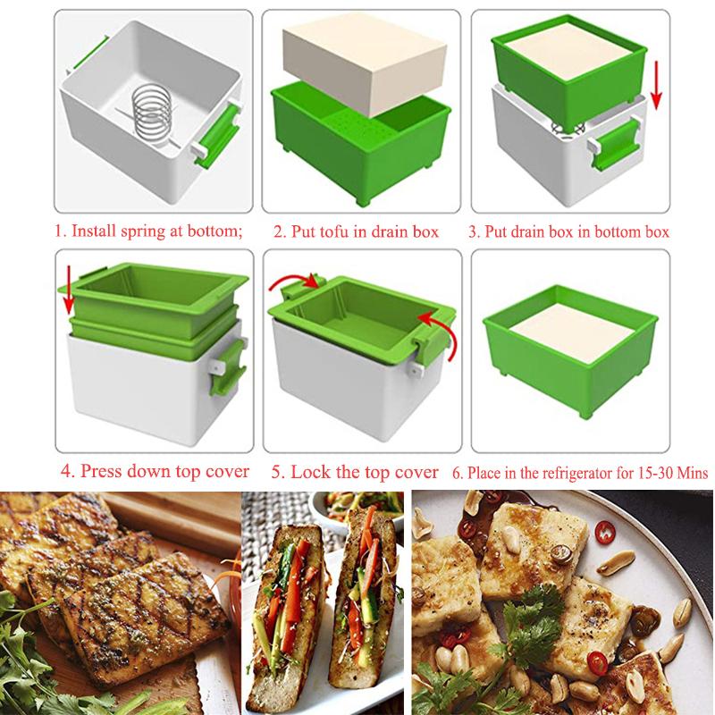 Tự Làm Đậu Phụ Khuôn Ép Tự Chế Đậu Phụ Máy Làm Đậu Nành Sữa Đông Ép Cho Đậu Phụ Báo Chí Khuôn Mẫu Vật Dụng Nhà Bếp Nấu Dụng Cụ