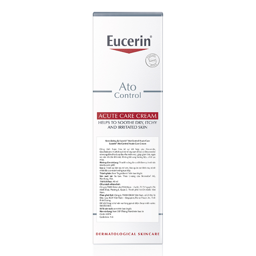 Kem Dưỡng Da Eucerin Ato Control Acute Care