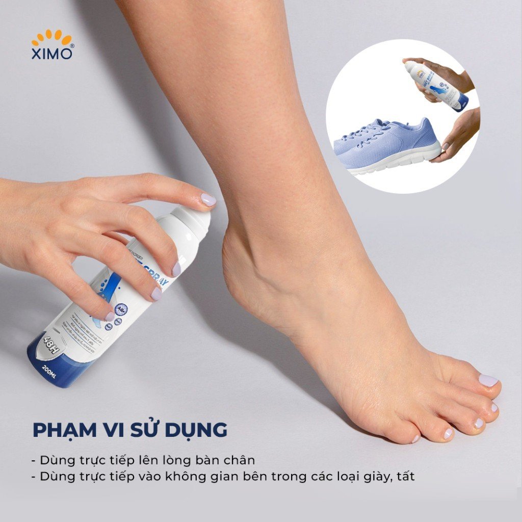 Chai xịt thơm chân Feet Spray Ximo 200ml