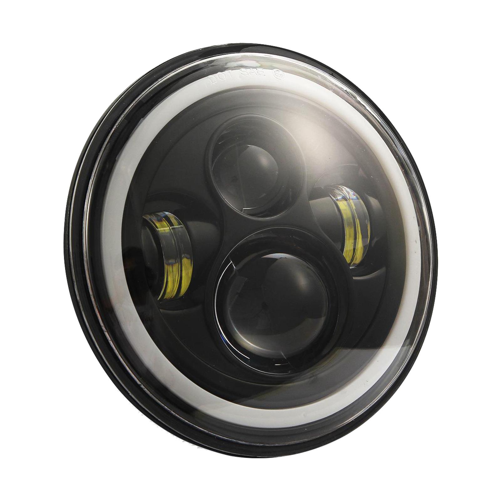 7" Round LED Headlights 200W Halo Headlight Angel Eye Ring High Low Beam for Jeep Wrangler Unlimited JK 4 Door CJ 5 8 7
