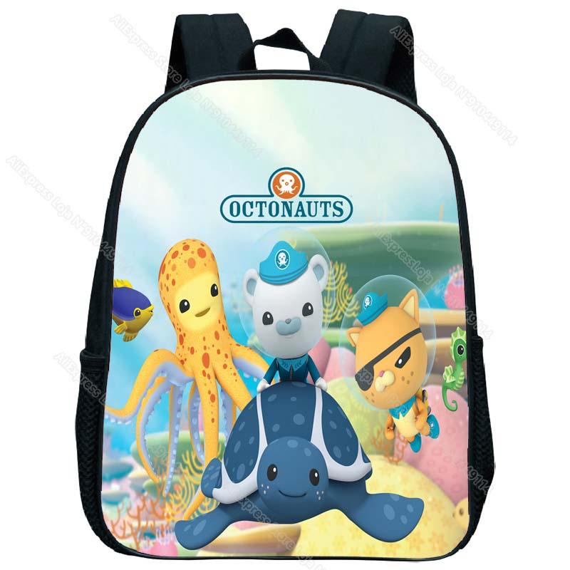 Octonauts Tập Đi Mẫu Giáo Ba Lô Trẻ Em Hình Hoạt Hình Ba Lô Trẻ Em Anime Có Túi Bé Bắt Đầu Học Quà Tặng Dành Tất