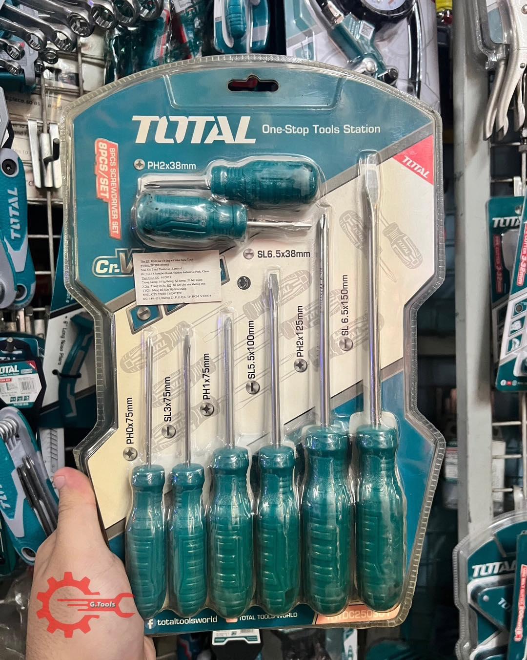 BỘ 8 TUA VÍT DẸP VÀ BAKE TOTAL THTDC250801 - HÀNG CHÍNH HÃNG
