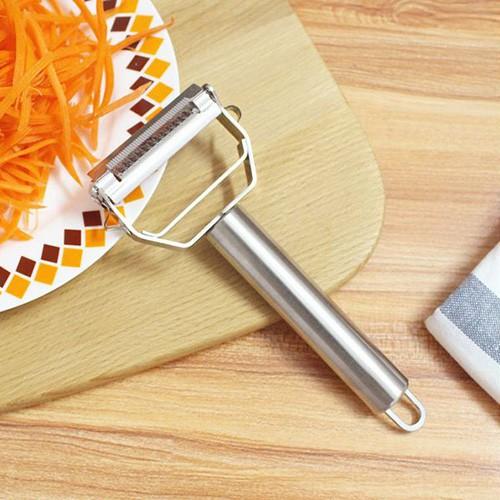 Dao Bào inox Cao Cấp đa năng 2 lưỡi - double Peeler 18 x 8.2cm