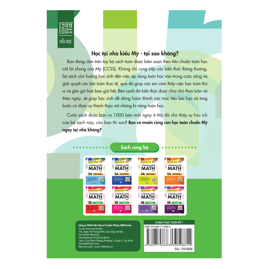 Chinh Phục Toán Mỹ - Common Core Math