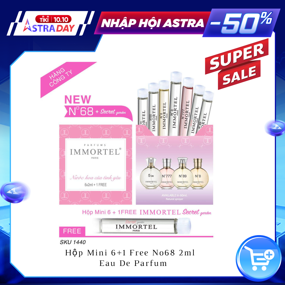 Bộ Nước Hoa IMMORTEL Mini 6 +1 Free Secret + No68 - Eau De Parfum