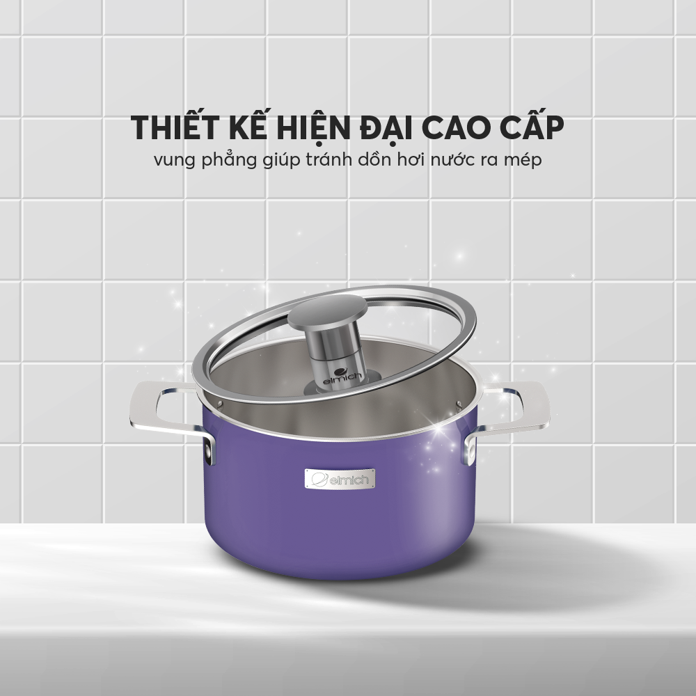 Nồi inox liền khối Elmich Hera